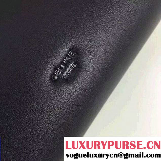 Celine Medium Sailor Bag With Studs In Black Calfskin Spring 2016 (2A011-6041925 )