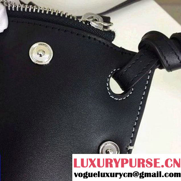 Celine Medium Sailor Bag With Studs In Black Calfskin Spring 2016 (2A011-6041925 )