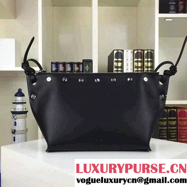 Celine Medium Sailor Bag With Studs In Black Calfskin Spring 2016 (2A011-6041925 )