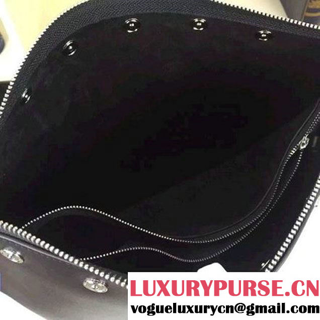 Celine Medium Sailor Bag With Studs In Black Calfskin Spring 2016 (2A011-6041925 )