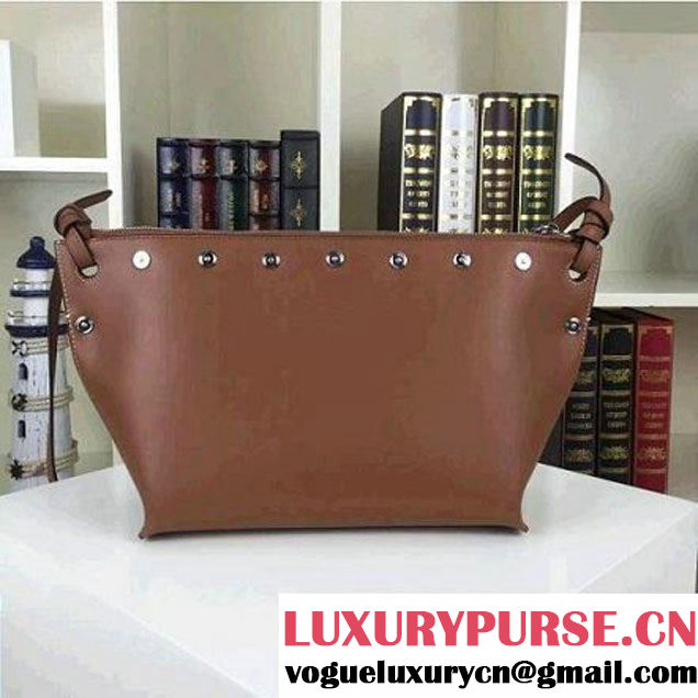 Celine Medium Sailor Bag With Studs In Brown Calfskin Spring 2016 (2A011-6041926 )
