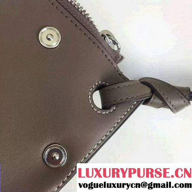 Celine Medium Sailor Bag With Studs In Grey Calfskin Spring 2016 (2A011-6041927 )