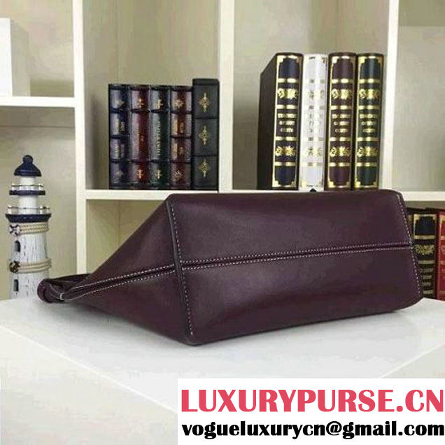 Celine Medium Sailor Bag With Studs In Burgundy Calfskin Spring 2016 (2A011-6041928 )