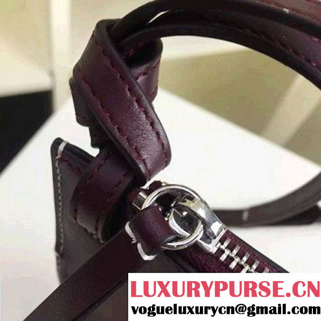 Celine Medium Sailor Bag With Studs In Burgundy Calfskin Spring 2016 (2A011-6041928 )