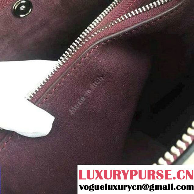 Celine Medium Sailor Bag With Studs In Burgundy Calfskin Spring 2016 (2A011-6041928 )