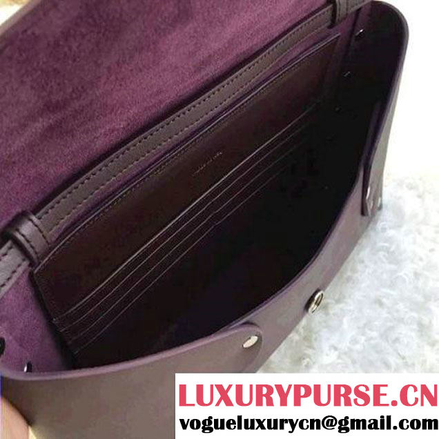 Celine Burgundy Smooth Calfskin Biker Evening Clutch On Strap Bag 2016 (1A021-6062113 )
