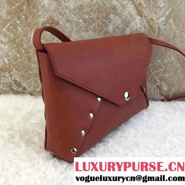 Celine Smooth Calfskin Biker Evening Clutch On Strap Bag Orange 2016 (1A021-6062114 )