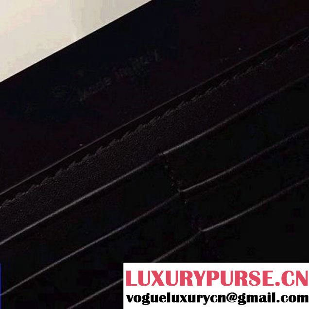 Celine Chain Clutch Bag In Black Smooth Calfskin Fall 2016 (2A011-6112101 )