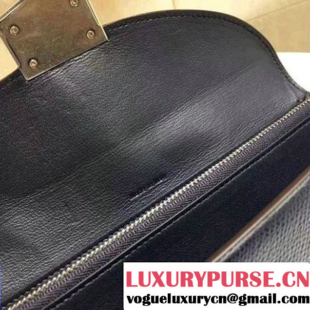 Celine Trotteur Clutch In Deep Blue Grained Calfskin 2017 (1A021-7032217 )