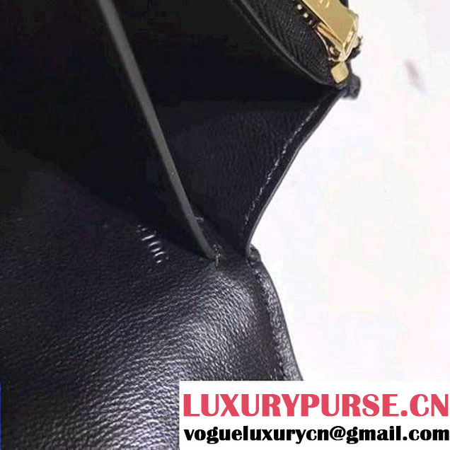 Celine Trotteur Clutch In Black Smooth Calfskin 2017 (1A021-7040705 )