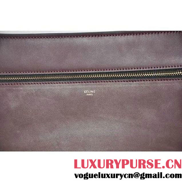 Celine Winter 2013 Dark Brown Oxblood Edge Bag (172603SEG.27BL ) (172603SEG.27BL )
