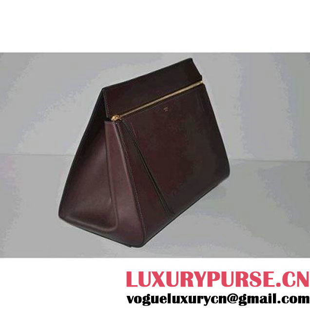 Celine Winter 2013 Dark Brown Oxblood Edge Bag (172603SEG.27BL ) (172603SEG.27BL )