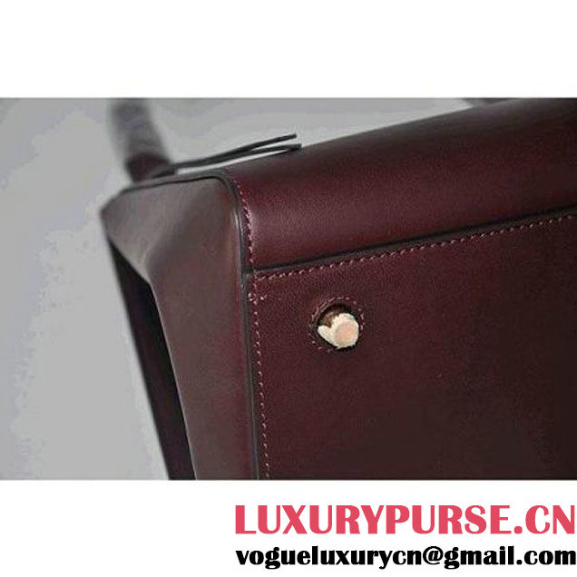 Celine Winter 2013 Dark Brown Oxblood Edge Bag (172603SEG.27BL ) (172603SEG.27BL )