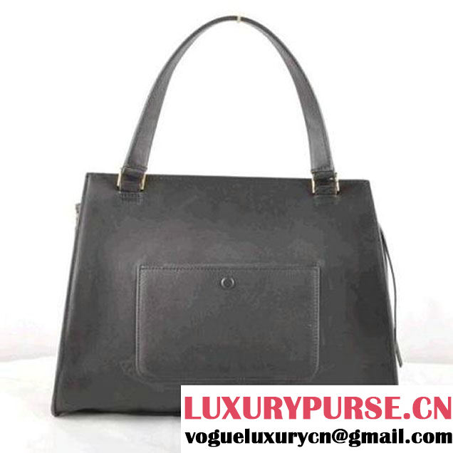 CELINE EDGE BAG MEDIUM IN CALFSKIN WHITE AND BLACK 520 (SKU: #376408 ) (SKU: #376408 )