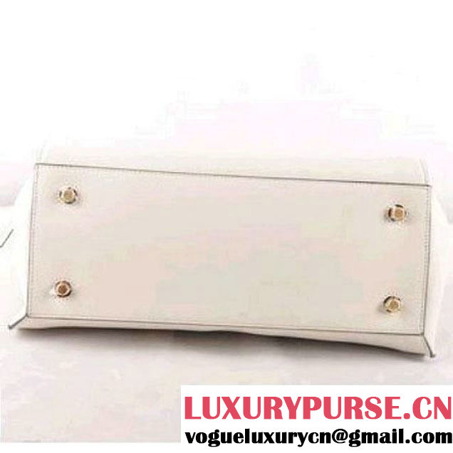 CELINE EDGE BAG MEDIUM IN CALFSKIN WHITE 520 (SKU: #352623 ) (SKU: #352623 )