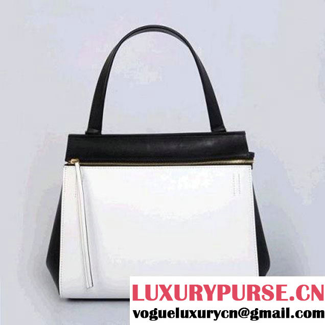 CELINE EDGE BAG MEDIUM IN CALFSKIN BLACK AND WHITE 4410 (SKU: #810275 ) (SKU: #810275 )