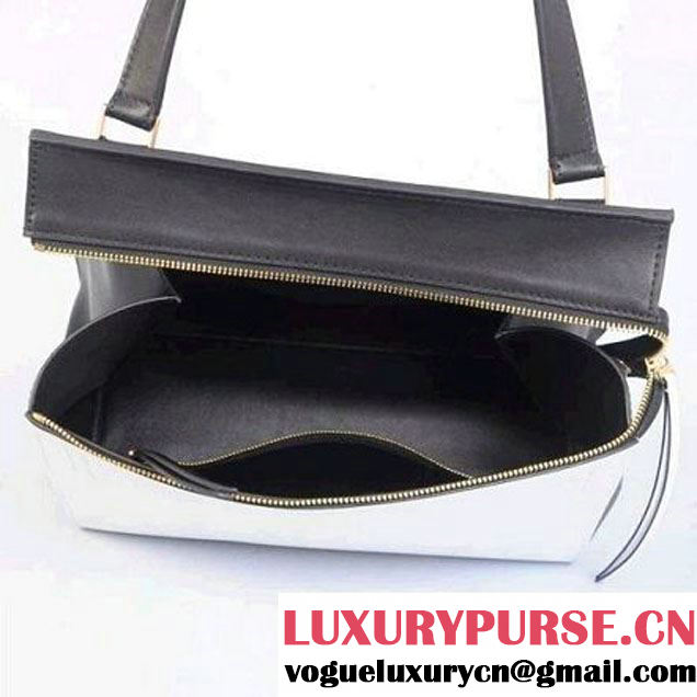 CELINE EDGE BAG MEDIUM IN CALFSKIN BLACK AND WHITE 4410 (SKU: #810275 ) (SKU: #810275 )