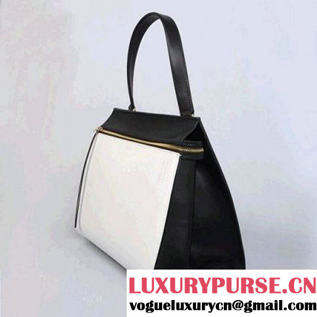 CELINE EDGE BAG MEDIUM IN CALFSKIN BLACK AND WHITE 4410 (SKU: #810275 ) (SKU: #810275 )