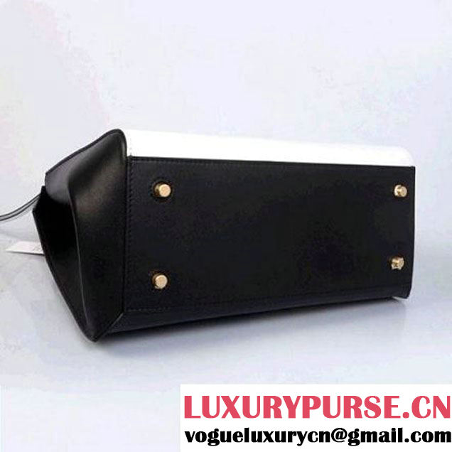 CELINE EDGE BAG MEDIUM IN CALFSKIN BLACK AND WHITE 4410 (SKU: #810275 ) (SKU: #810275 )