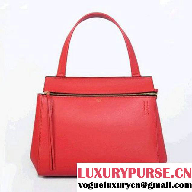 CELINE EDGE BAG MEDIUM IN CALFSKIN RED 4410 (SKU: #894642 ) (SKU: #894642 )