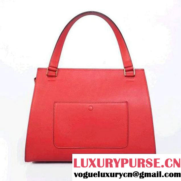 CELINE EDGE BAG MEDIUM IN CALFSKIN RED 4410 (SKU: #894642 ) (SKU: #894642 )