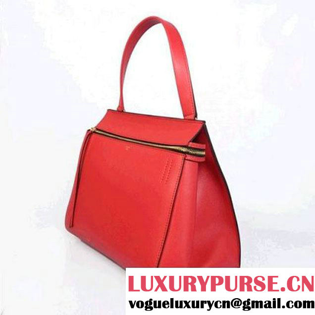 CELINE EDGE BAG MEDIUM IN CALFSKIN RED 4410 (SKU: #894642 ) (SKU: #894642 )
