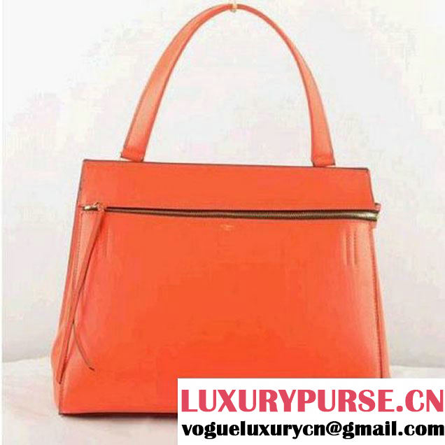 CELINE EDGE BAG MEDIUM IN CALFSKIN CHERRY 520 (SKU: #907412 ) (SKU: #907412 )