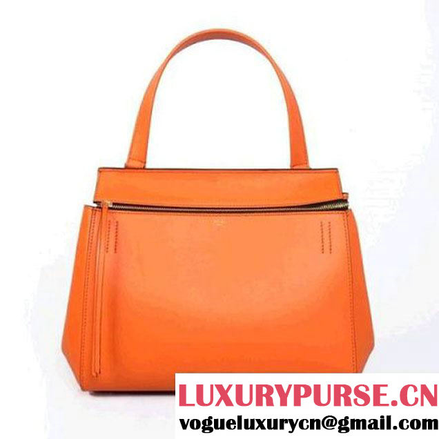 CELINE EDGE BAG MEDIUM IN CALFSKIN ORANGE 4410 (SKU: #643499 ) (SKU: #643499 )