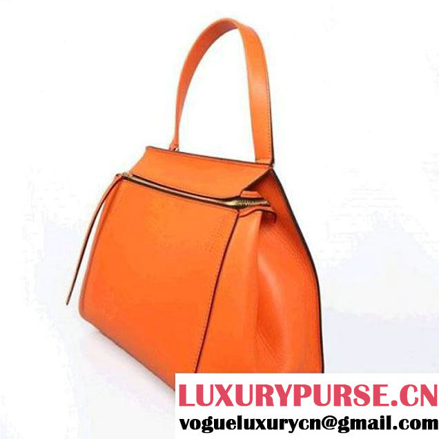 CELINE EDGE BAG MEDIUM IN CALFSKIN ORANGE 4410 (SKU: #643499 ) (SKU: #643499 )