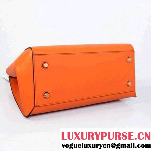 CELINE EDGE BAG MEDIUM IN CALFSKIN ORANGE 4410 (SKU: #643499 ) (SKU: #643499 )