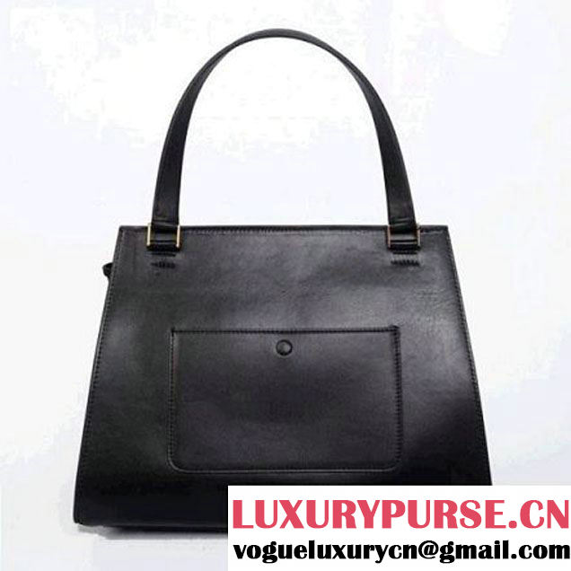 CELINE EDGE BAG MEDIUM IN CALFSKIN BLACK 4410 (SKU: #636892 ) (SKU: #636892 )