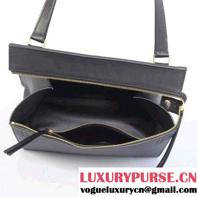 CELINE EDGE BAG MEDIUM IN CALFSKIN BLACK 4410 (SKU: #636892 ) (SKU: #636892 )