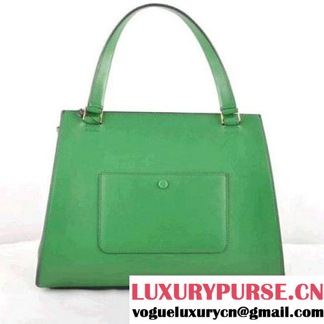 CELINE EDGE BAG MEDIUM IN CALFSKIN GREEN 520 (SKU: #275468 ) (SKU: #275468 )
