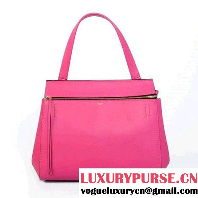 CELINE EDGE BAG MEDIUM IN CALFSKIN PEACH RED 4410 (SKU: #881981 ) (SKU: #881981 )