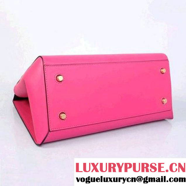 CELINE EDGE BAG MEDIUM IN CALFSKIN PEACH RED 4410 (SKU: #881981 ) (SKU: #881981 )