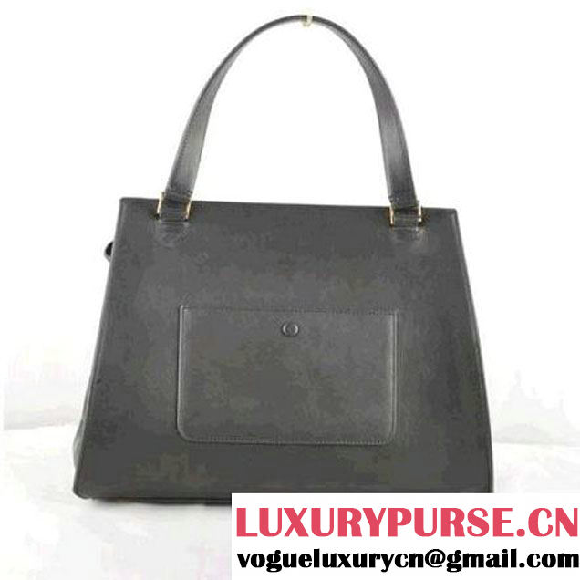 CELINE EDGE BAG MEDIUM IN CALFSKIN BROWN AND BLACK 520 (SKU: #232277 ) (SKU: #232277 )