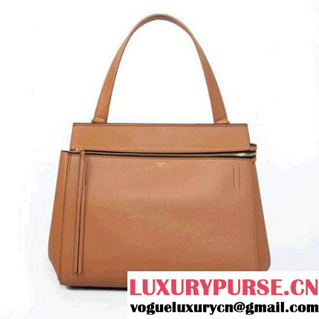 CELINE EDGE BAG MEDIUM IN CALFSKIN CAMEL 4410 (SKU: #935950 ) (SKU: #935950 )