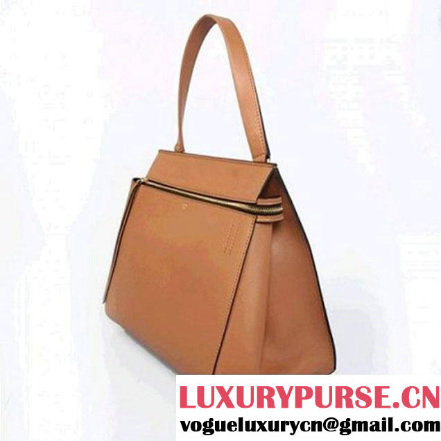 CELINE EDGE BAG MEDIUM IN CALFSKIN CAMEL 4410 (SKU: #935950 ) (SKU: #935950 )