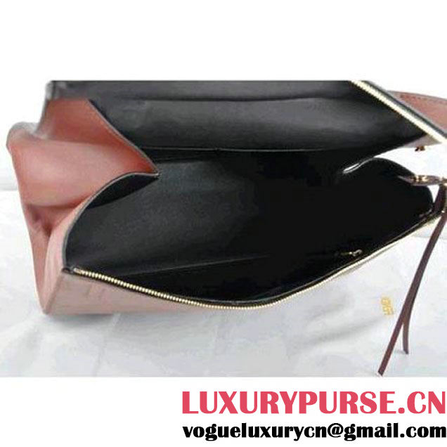CELINE EDGE BAG MEDIUM IN CALFSKIN DARK BROWN 520 (SKU: #135596 ) (SKU: #135596 )