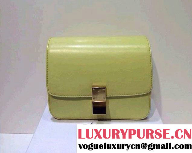 Celine Box Flap Bag Yellow