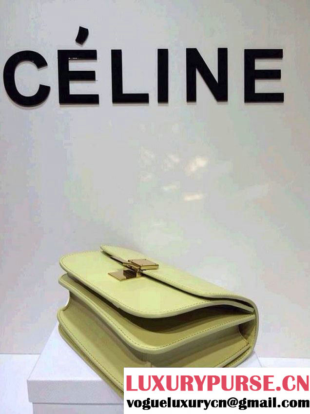 Celine Box Flap Bag Yellow