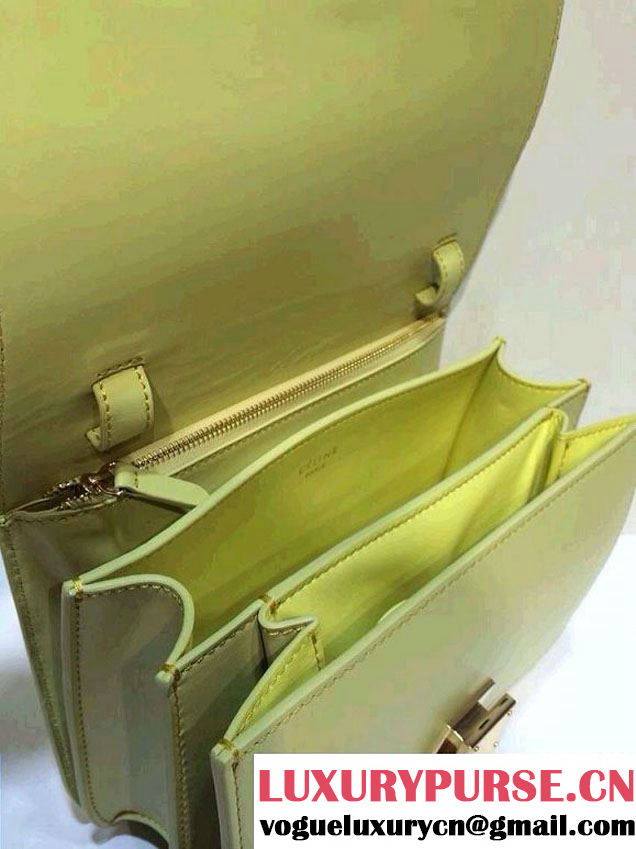 Celine Box Flap Bag Yellow