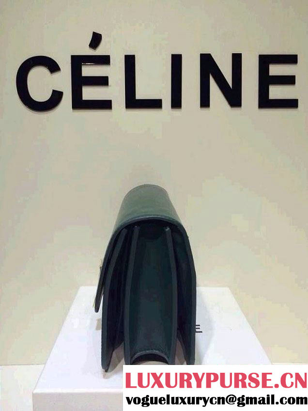 Celine Box Flap Bag Green