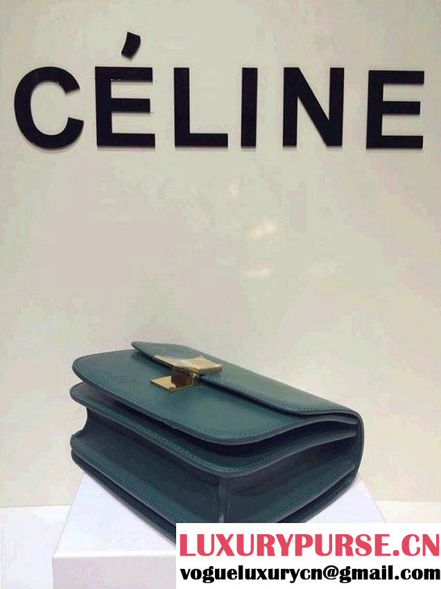 Celine Box Flap Bag Green
