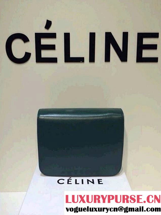 Celine Box Flap Bag Green