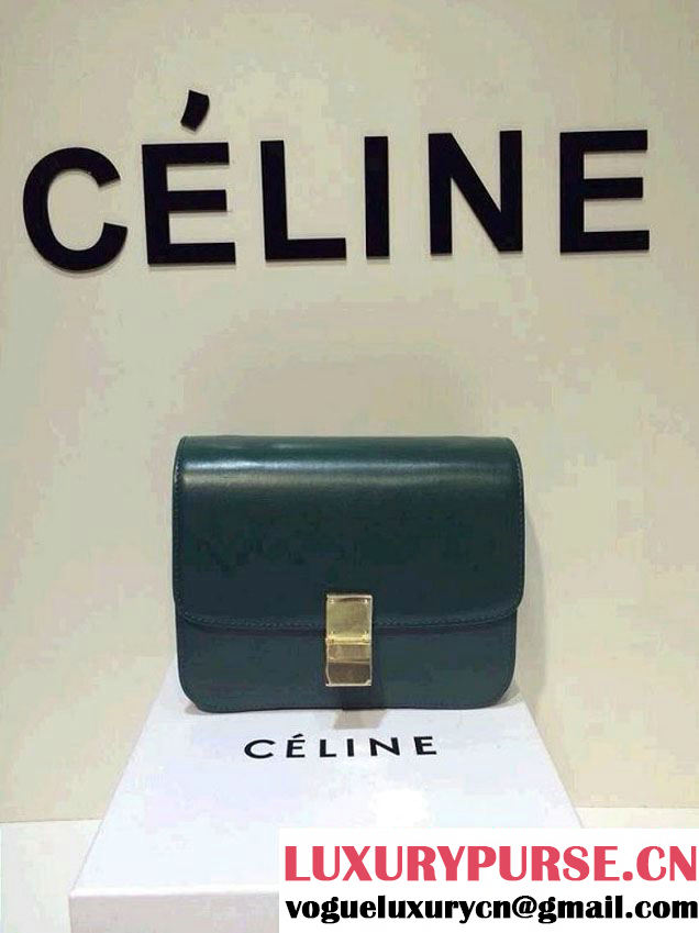 Celine Box Flap Bag Green