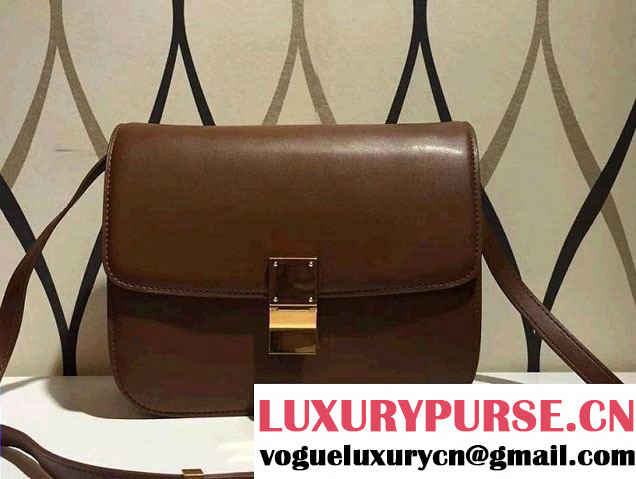 Celine Box Flap Bag Brown