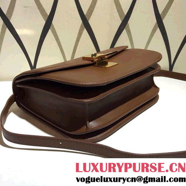 Celine Box Flap Bag Brown