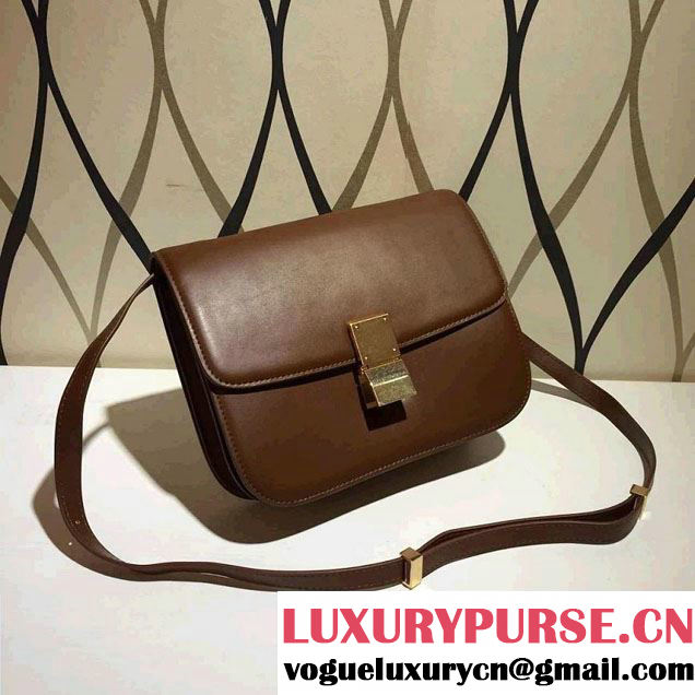 Celine Box Flap Bag Brown