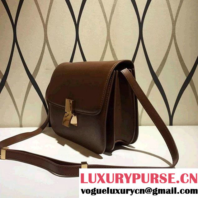 Celine Box Flap Bag Brown